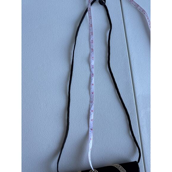 4 for $10 Black and Gold Fabric Evening Clutch Crossbody EUC - Picture 4 of 8